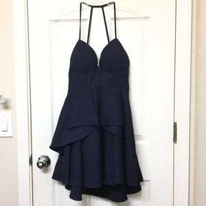 L’ATISTE by Amy | Navy Sweetheart A Line Dress
